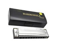 Professionals harmonica Harmonica For Beginners Key Of C, Stainless Steel Harp Diatonic Harmonica 10 Holes 20 Tones Blues For Adults