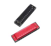 Professionals Harmonica Portable C Key 10 Hole Harmonica With Metal Case For Beginners To Teach Diatonic Scale(3)