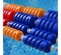 Professionelle Schwimmbahn-Trennleine,Swimming Pool Safety Rope,Floating Separation Rope for Swimming Pools,1m - 10m Pool Safety Buoy Line with Hook,Diameter 6cm,20 M/65.62 FT