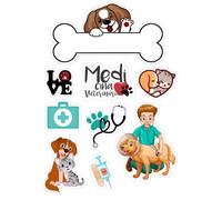 Professions and Trades edible printed cake toppers-KM Designs (Veterinary)