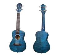 Professonial Ukulele Professional Tiger Pattern Ukulele Four-String Hawaiian Guitar(Blue)