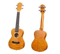 Professonial Ukulele Professional Tiger Pattern Ukulele Four-String Hawaiian Guitar(Yellow)