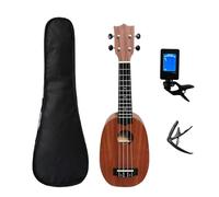 Professonial Ukulele Treble Spruce Mahogany Dolphin Pineapple Design Ukulele With Pouch/tuner Capo(21P-3)