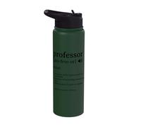 Professor Definition Funny Academic University Design Stainless Steel Insulated Water Bottle
