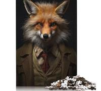 Professor Einstein Fox Jigsaw Puzzles 1000 Pieces for Adults Paper Puzzles Brain Exercise Challenge Game Entertainment Gifts Teenagers Family Activity 1000pcs (75x50cm)