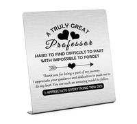 Professor Gift for Women Men Home Office Desk Sign Gifts for Professor Appreciation Gift for Mentor Teacher Best Professor Gift Plaque Sign Desk Decor Teachers Day Gift for Professor Retirement Gifts