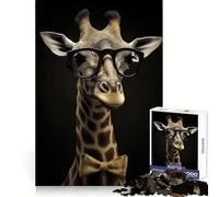 Professor Giraffe Teenagers Puzzles 1000 Piece Jigsaws Boost Recall Relax Time Accurate Edge Amazing Present (50x75cm)