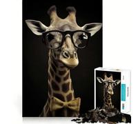 Professor Giraffe Teenagers Puzzles 1000 Piece Jigsaws Boost Recall Relax Time Accurate Edge Amazing Present (50x75cm)