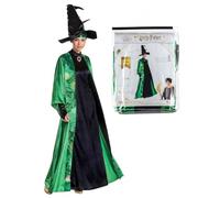 Professor McGonagall Costume, Official Deluxe Harry Potter Wizarding World Costume Dress and Hat