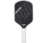 Professor PhD Raw Carbon Fiber Pickleball Paddle - White Edge
