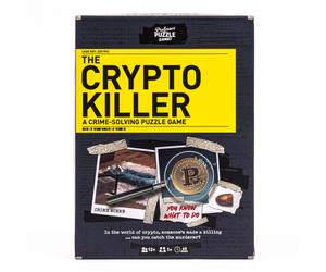 Professor Puzzle Crypto Killer: A Strategic Mystery Board Game for Ages 10 and U