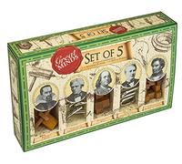 Professor PUZZLE Great Minds Brain Teaser Puzzle Set - 5 Piece - 3 X Wooden Brain Teaser Puzzle & 2 X Metal Entanglement Puzzles - Male