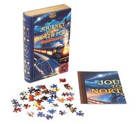 Professor Puzzle Journey To The North Pole Jigsaw Library Puzzle | 500-Piece Double-Sided Jigsaw in Book-Style Box | Two Charming Christmas Images | Great Gift for Adults & Families