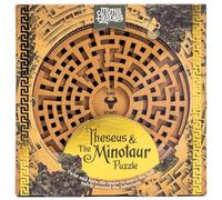 Professor Puzzle Myths & Legends Theseus and the Minotaur Puzzle | Wooden Labyrinth Brainteaser | Rotate the Maze to Guide the Ball | Mechanical Puzzle for Adults & Teens