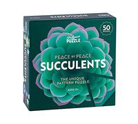 Professor Puzzle | Peace by Peace: Succulents - 50 Puzzles | Puzzle Game | Ages 12+ | 1+ Players