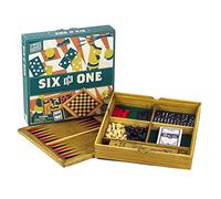 Professor PUZZLE WGW1673 6-in-1 Workshop Compendium Wooden Games