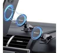 PROfezzion 2-Pack Compatible with MagSafe Car Mount, Magnetic Phone Holder for Car Dashboard, Home & Office Compatible with iPhone 16 15 14 13 12 Pro Max Plus, Mag-Safe Case & All Phones