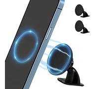 PROfezzion 2-Pack Compatible with MagSafe Car Mount, Magnetic Phone Holder for Car Dashboard, Home & Office Compatible with iPhone 16 15 14 13 12 Pro Max Plus, Mag-Safe Case & All Phones