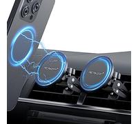 PROfezzion 2-Pack Compatible with MagSafe Car Vent Mount, Magnetic Car Airvent Holder for iPhone 16 15 14 13 12 Pro Max Plus, Mag-Safe Case & All Phones [Metal Vent Clip & Easily Install]