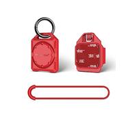 PROfezzion Secure GPS Tag Holder Case with Key Ring, 3M Adhesive Mount and Loop Strap for Keychain, Dog Collar, Backpack, Luggage Bag, Bike, Car & More, IPX8 Waterproof, Full Cover & Discreet