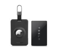 PROfezzion Secure Tesla Key Card Holder with AirTag Slot，1 Pack Black