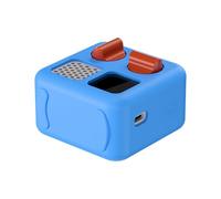 PROfezzion Silicone Adventure Jacket Cover for Yoto Mini, Protective Sleeve with Wrist Lanyard for Yoto Mini Kids Audio & Music Player, Anti-slip Skin Cover Case (Blue)