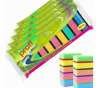 Proff Cleaning & Washing up Sponge Scourers, Foam, Mix Colours, Pack of 50