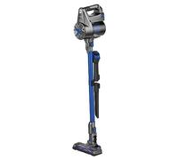 ProfiCare PC-BS 3036 A 2-in-A Handheld Vacuum Cleaner and Broom Eco Cyclon 2 Power Levels LED Lighting with Accessories 2200 mAh Blue and Grey