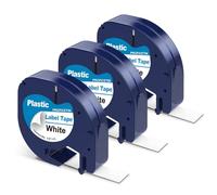 PROFICETIK 91201 Label Tape Compatible with Dymo Letratag Refills Plastic