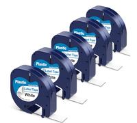 PROFICETIK Label Tape Compatible with Dymo Letratag Refills Plastic