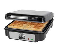 ProfiCook Belgian Waffle Iron 4x 1200W Black Stainless Steel