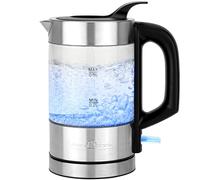 ProfiCook Kettle Stainless Steel Illuminated, 0.5 Litre Mini Kettle with Blue Light, Ideal for Travel, Baby Food, Camping, Filter Coffee
