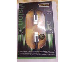 ProfiGold 24k Gold Plated High speed HDMI LEAD/CABLE 2M