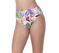 Profile by Gottex Women's Costa Del Sol Shirred High Waist Swim Bottom Bikini, Multi, 16