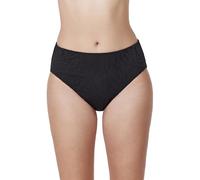 Profile by Gottex Women's Skyfall Textured Mid Waist Swim Bottom Bikini, Black, 20