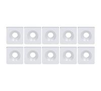 Profile Cover Plates Set - 10PCS Aluminum Alloy, Anodized Finish, Screw Fixing for Easy Installation, Industrial Frame & Robotics Use, Single Hole Compact Des (type 1)