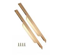 Profile Pull Handle for Furniture Wardrobe, Kitchen Cabinet, TV Unit, Drawer (Pack of 2) Highdecora Gold Large