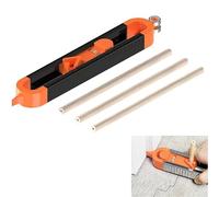 Profile Scribing Ruler Contour Gaug with Lock, Scribe Tool, Precisely Copy Irregular Shapes Scribe Tool, Profile Marking Tool for Floor, Carpet, Tile Laying, with 3 Pencils