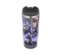 Profiles Lewis Hamilton Collage - Travel Mug, Thermal Insulated Cup for Hot and Cold Beverages Drinks