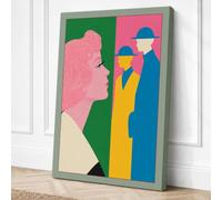 Profiles Modern Canvas Wall Art Print 30x20 Inch (76 x 51 cm)