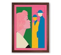 Profiles Modern Framed Wall Art Print A3 (42×29.7cm) Walnut, Wall Decor for Living Room, Bedroom, Office & Home, Ready to Hang, Art Gift