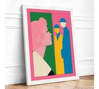Profiles Modern Framed Wall Art Print A4 (29.7×21cm) White, Wall Decor for Living Room, Bedroom, Office & Home, Ready to Hang, Art Gift