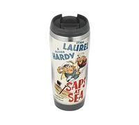 Profiles Saps at Sea Laurel and Hardy - Travel Mug, Thermal Insulated Cup for Hot and Cold Beverages Drinks