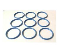 Profin Rockshox Monarch / Vivid Volume Spacers - Pack Of 9 - Blue / Pack Of 9