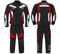 PROFIRST Mens Motorbike Motorcycle Suit Waterproof Armoured Jacket and Trouser 2 Piece Suits Protective Clothing All Season