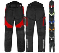 PROFIRST Motorbike Waterproof Trouser Motorcycle Protective Pant Motorcycle Armored Trouser for Men| Length 29 & 32 Inch (as8, Waist, Numeric_38, Regular, Regular, Red 32" Length, Regular)