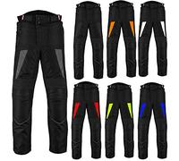 PROFIRST Protective Waterproof Motorbike Trousers for Mens, Armour Trouser, Protective Trouser (Blue, L)