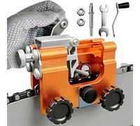 ProfiSaw Chain Sharpener, Portable Hand Cranks Chainsaw Sharpener Kit, Chain The Precise Universal Sharpener for All Chainsaws| Razor Sharp in Minutes| Orange