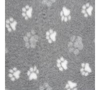 Profleece Premium Vet Bedding Quick Drying & Washable Fleece Vet Bedding for Puppys & Dogs - Dog Bed Ideal for Whelping - Paws Grey/White 150cm x 5m Roll