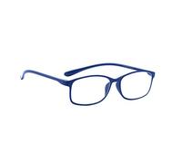 PROFLEX BluOptix Blue Light Blocking lightweight, flexible, scratch resistant, unisex (mens + womens), computer screen technology reading glasses (blue, +3.5)